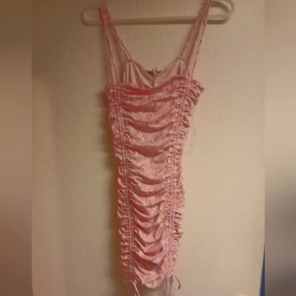 Floral stretchy lavender dress - Picture 5 of 5